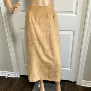 Vtg | Miss Alliage | Gold tone maxi skirt